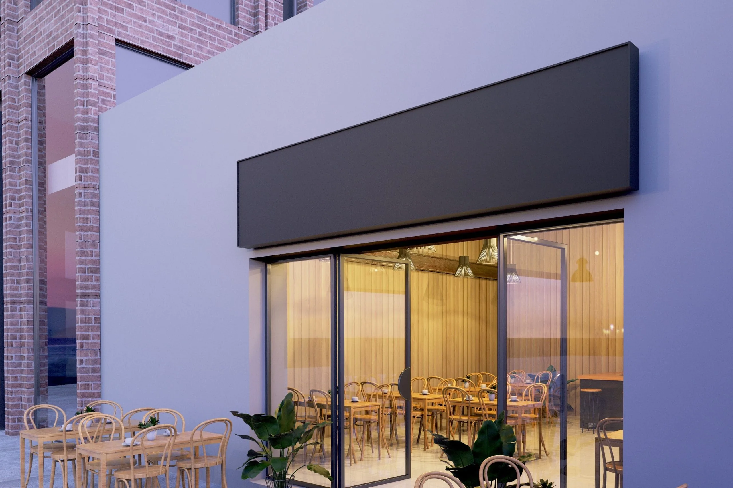 Vitrine de magasin sur mesure