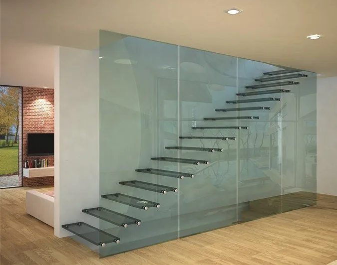 escalier en verre
