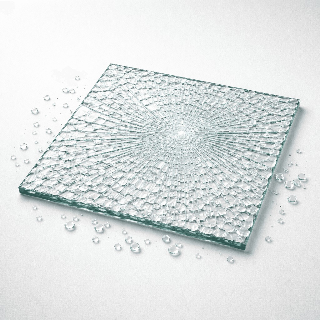 Verre trempé utilisé dans le bâtiment