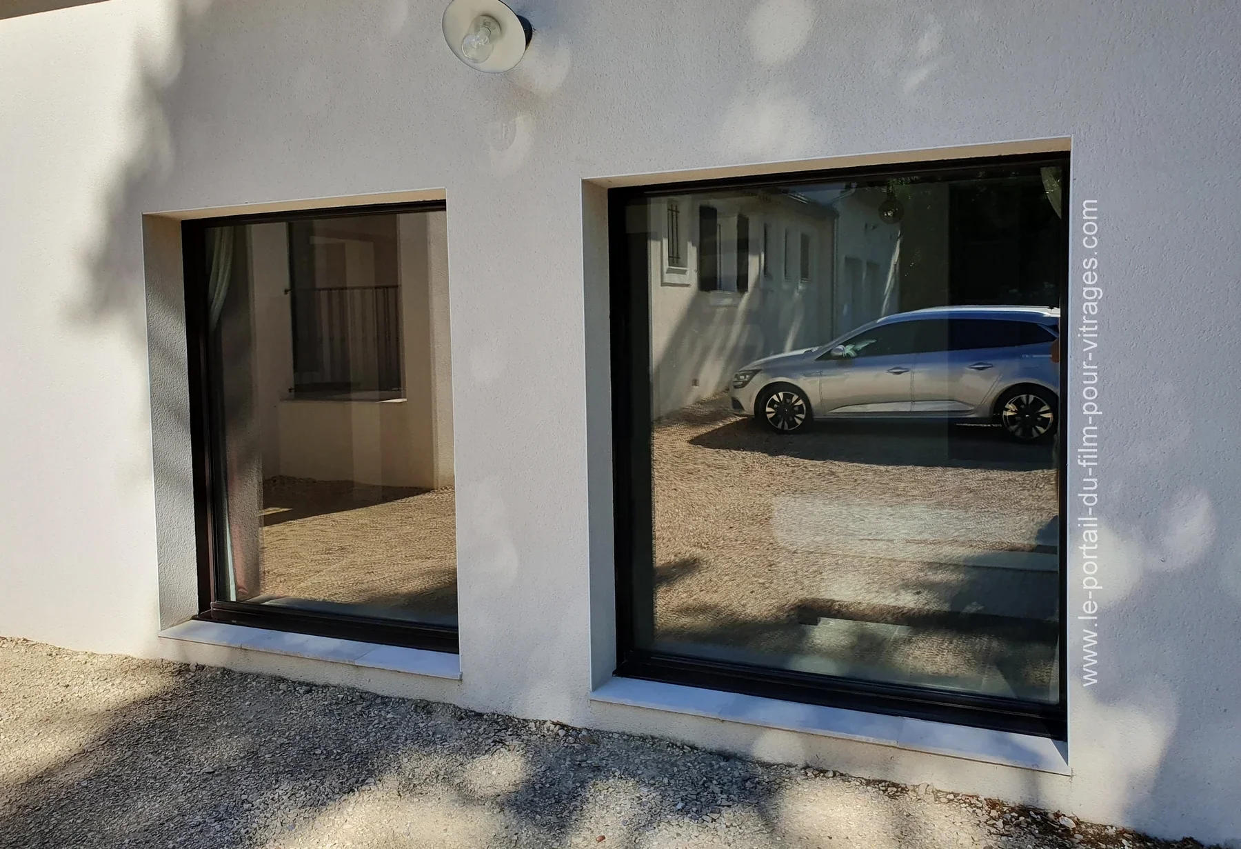 Film solaire Sentinel Silver 20 sur façade