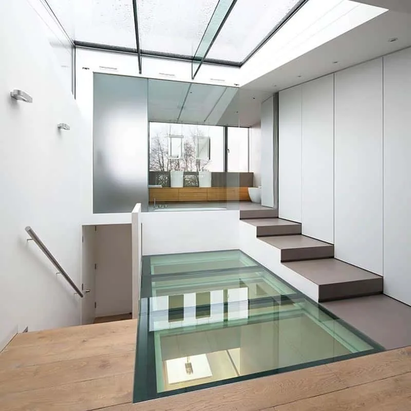 Plancher en verre sur mesure