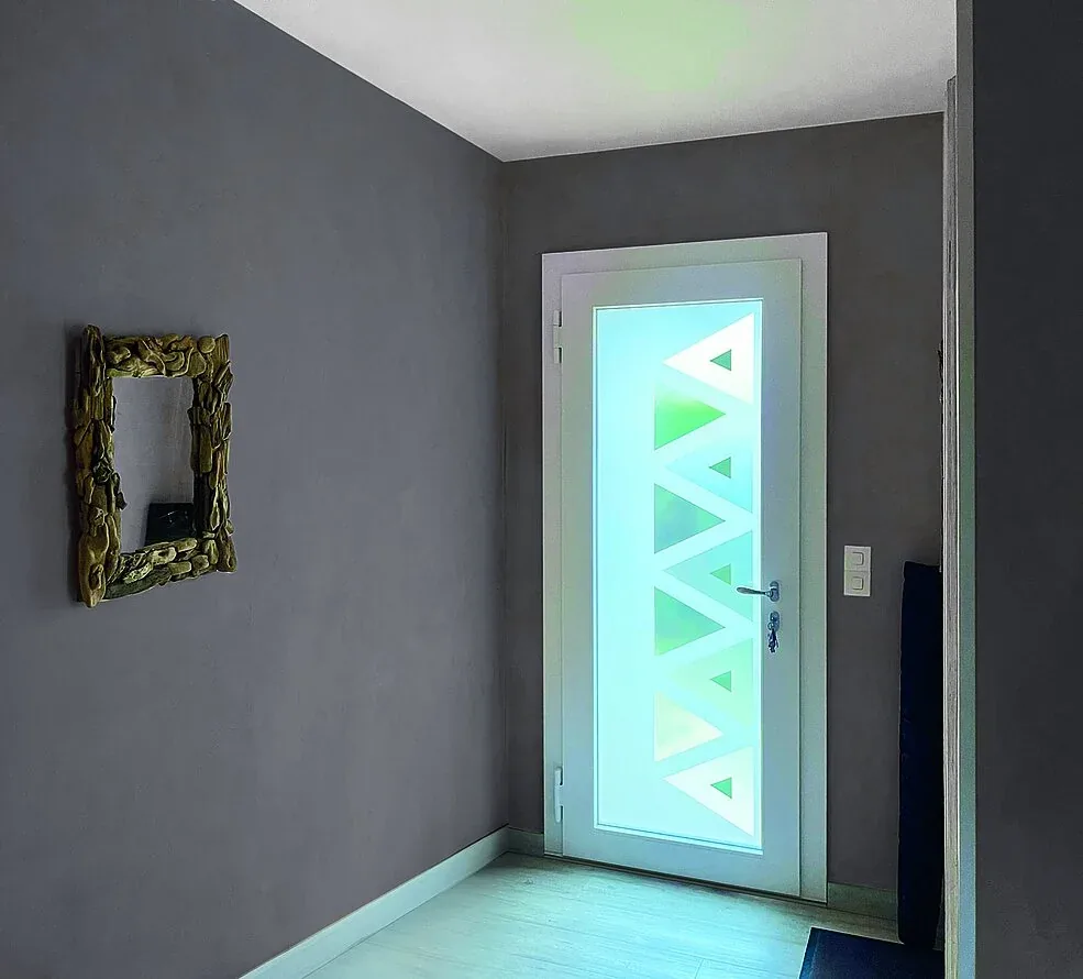 Porte d'entrée en PVC sur mesure