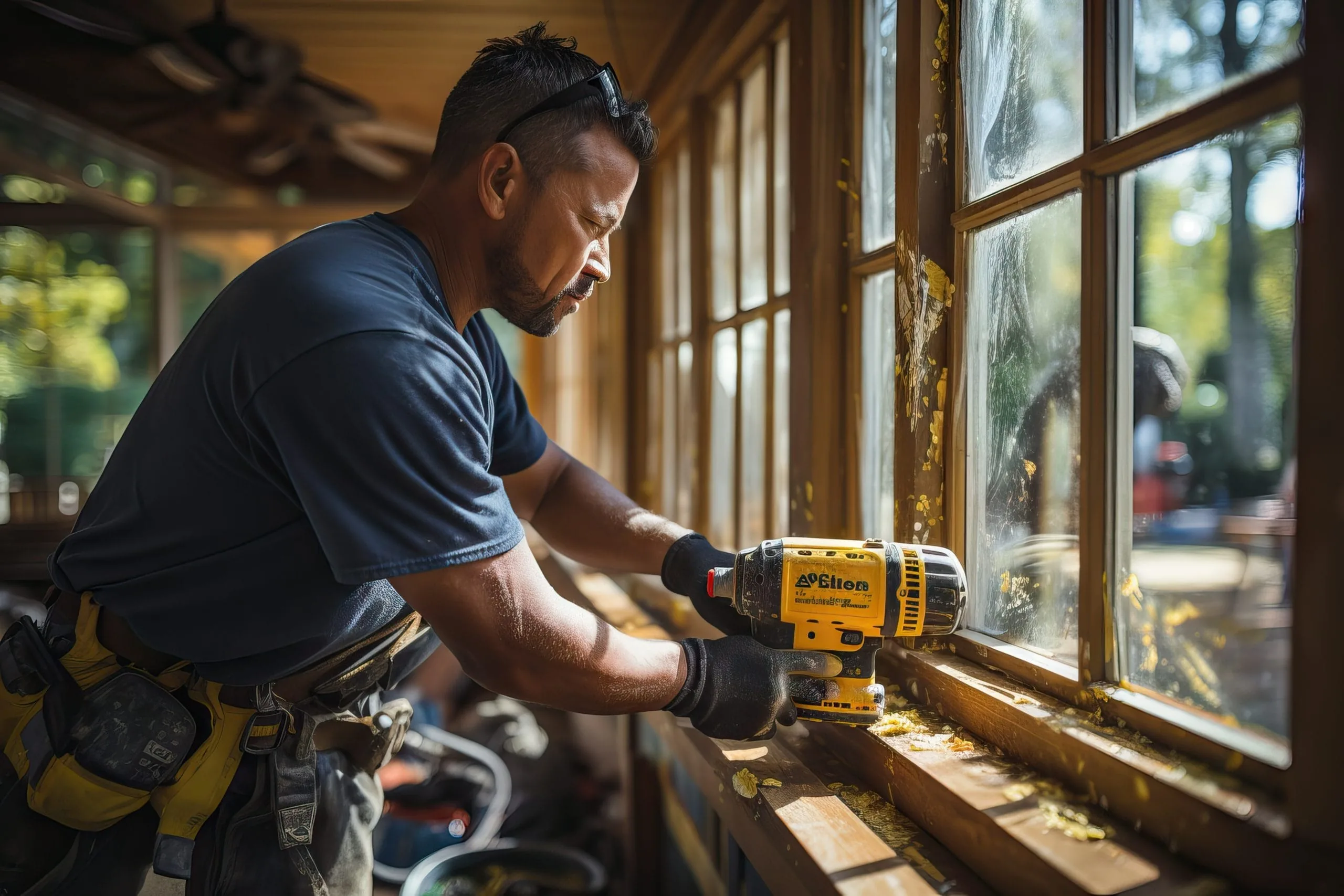 Rénovation fenêtre en bois